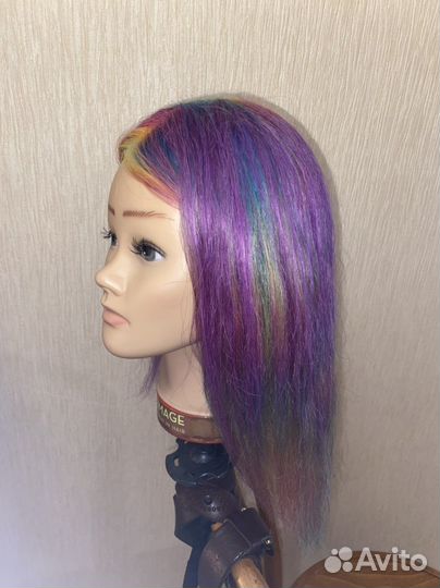 Болванка для причесок натуральные волосы