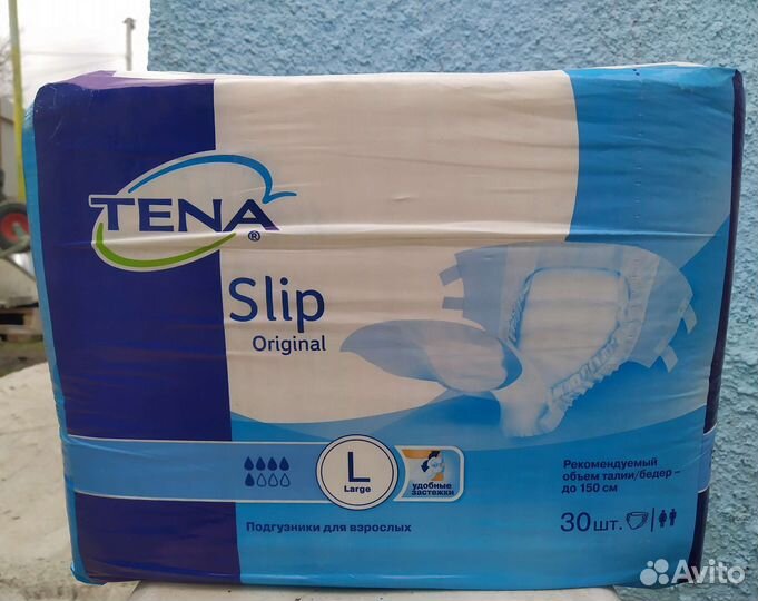 Подгузники (памперсы) для взрослых Tena L, 30 шт