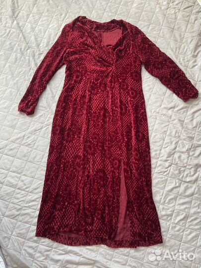 Вечернее платье бордовое 50 52