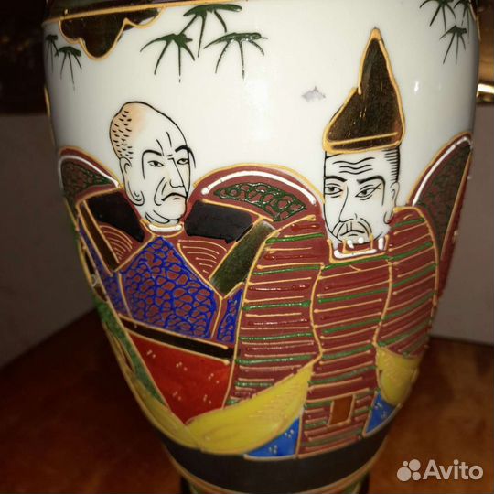 Парные вазы Япония роспись