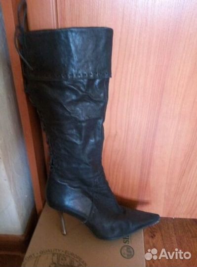 Сапоги из натуральной кожи