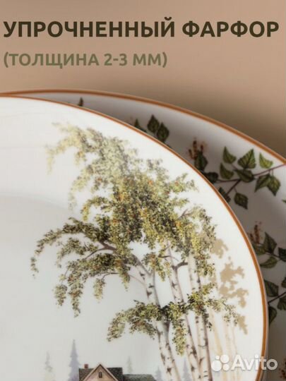 Обеденный сервиз на 4 персоны из фарфора