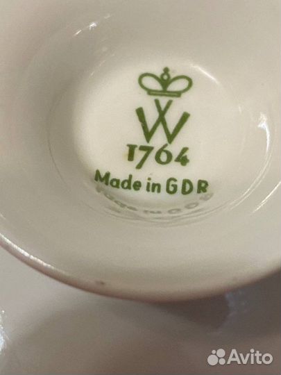 Чайная тройка Wallendorf гдр