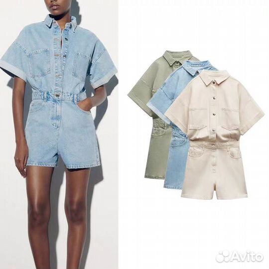 Комбинезон джинсовый женский zara