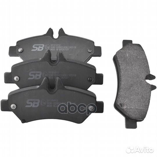 Колодки тормозные дисковые зад BP31412 SB N