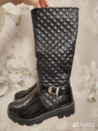 Сапоги демисезонные для девочки р-р 33 - 34