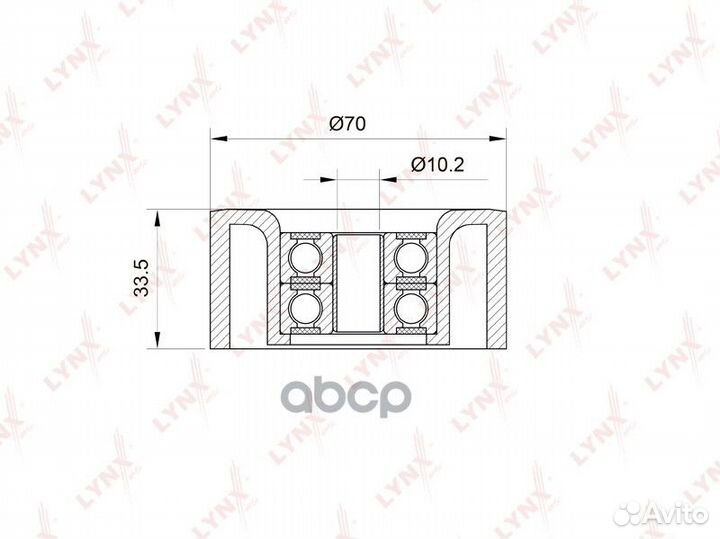 Ролик ремня приводного nissan juke/qashqai/tiida