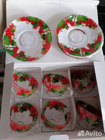 6 чайных пар набор