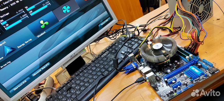 Комплект 1155: i3-3240+asus H61+8 Gb + Cooler