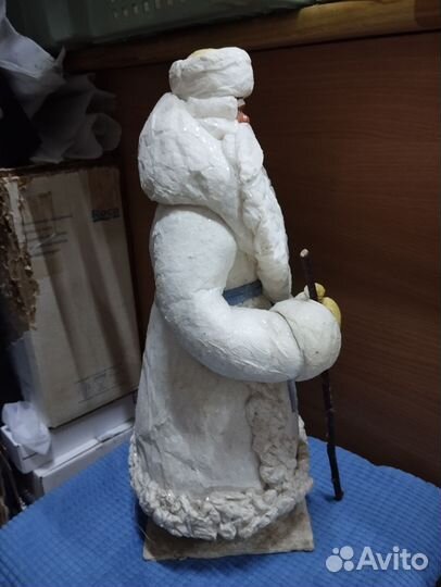 Дед Мороз ватный на подставке, артель г. Горький