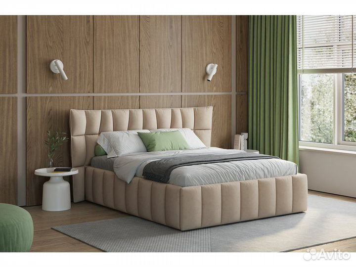 Кровать Даймант-Floor 160 Barhat Beige