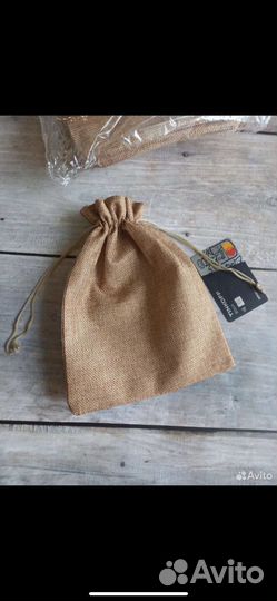 Мешочки из искусственного льна 18*23 25 штук