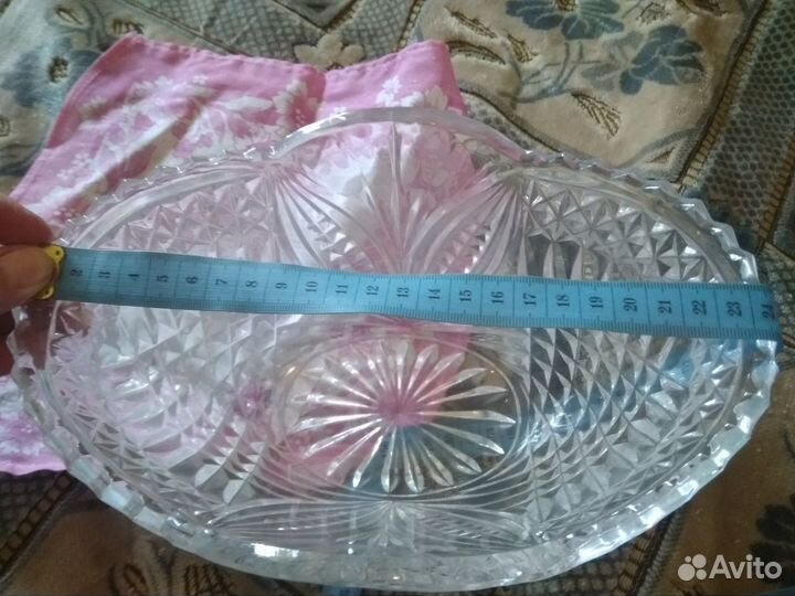 Ваза-салатник хрусталь