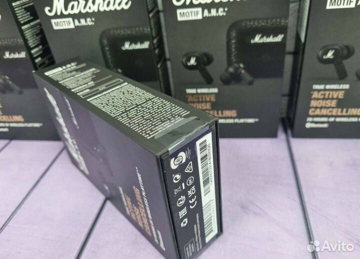 Наушники marshall motif anc черные