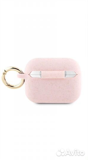 Чехол Guess для Airpods Pro 2 с кольцом pink