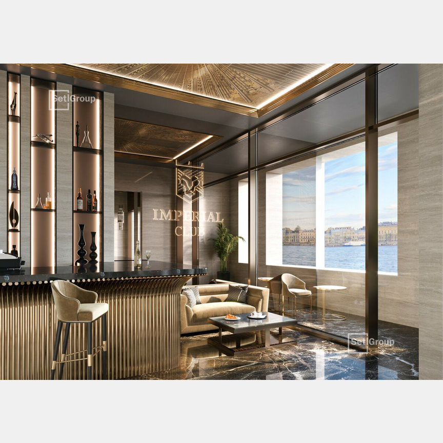 2-к. апартаменты, 107,6 м², 1/6 эт.