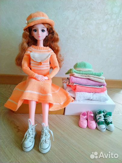 Кукла шарнирная BJD 60см с комплеками одежды