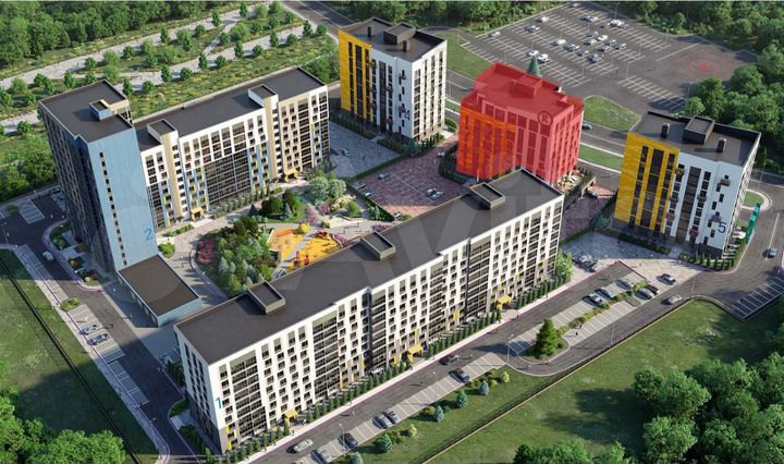 2-к. квартира, 88,4 м², 6/9 эт.