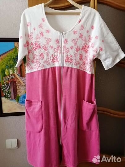 Халат велюровый женский р. 54