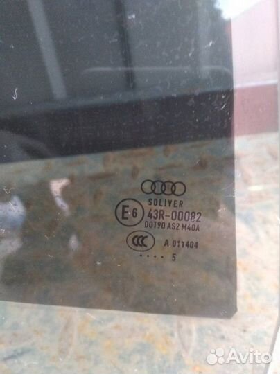 Стекло двери заднее правое Audi A6 4G9 2.0 cypa