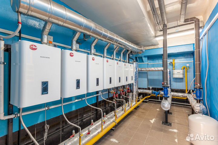 Конденсационный газовый 1конт котел 52квт Корея