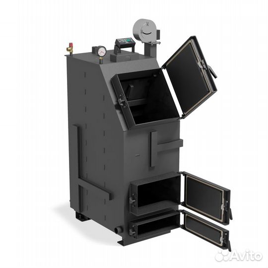 Твердотопливный котёл длительного горения