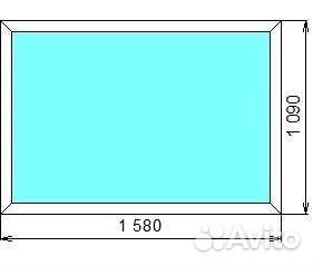 Окна пвх глухие в наличии
