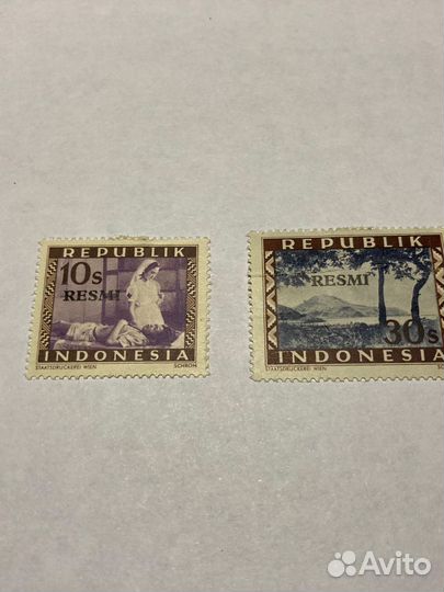 Почтовые марки с надпечатками