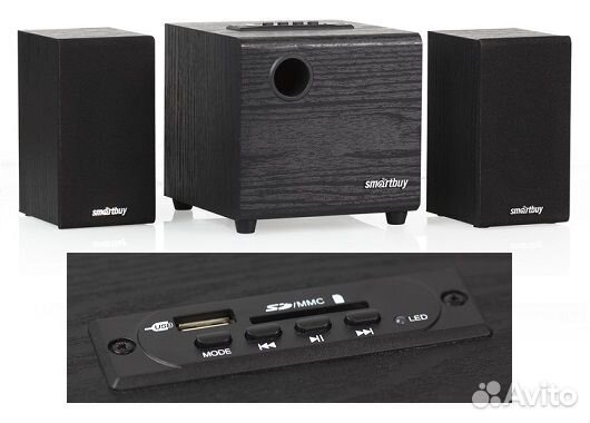 Акустическая система MP3, FM, корпус мдф