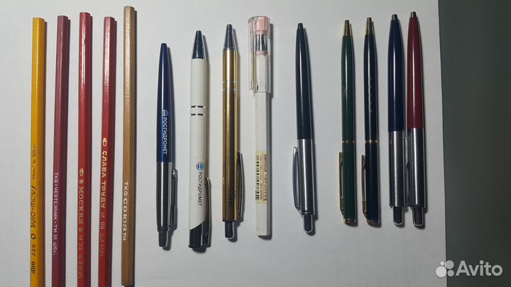 Шариковые ручки, карандаши, тетради СССР