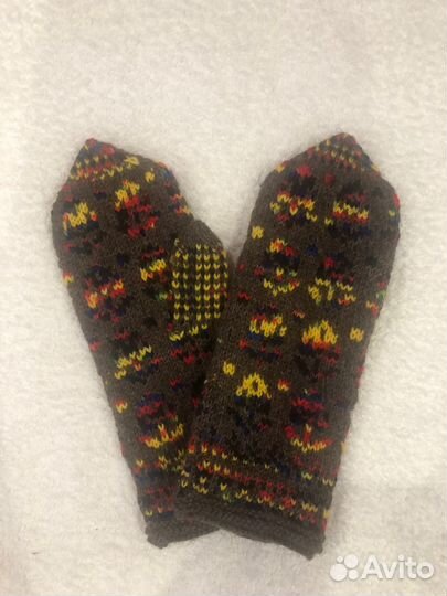 Новые пуховые варежки