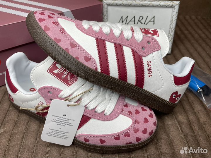 Adidas samba og pink mist сердечки