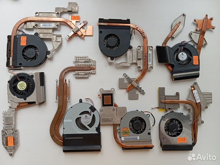 Системы охлаждения для ноутбуков с разбора