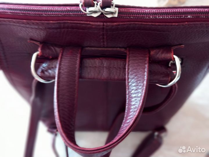 Рюкзак женский кожаный бу