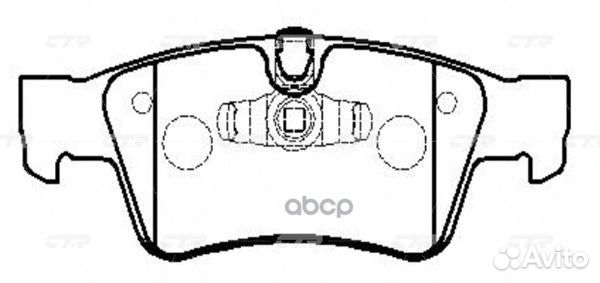 Колодки тормозные дисковые GK0080 CTR