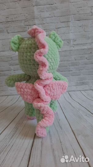Дракон и динозавр. Вязаные игрушки в наличии