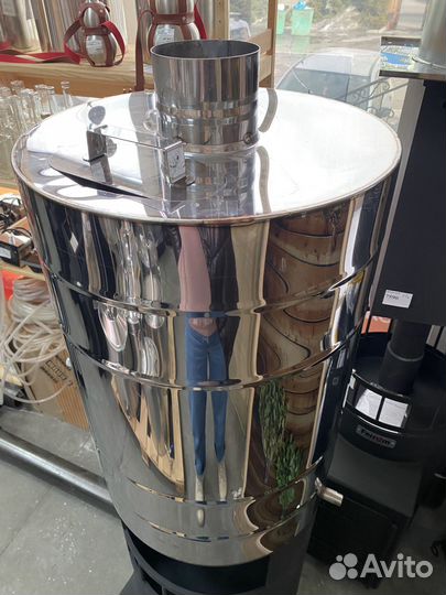 Печь из трубы 9 мм с баком