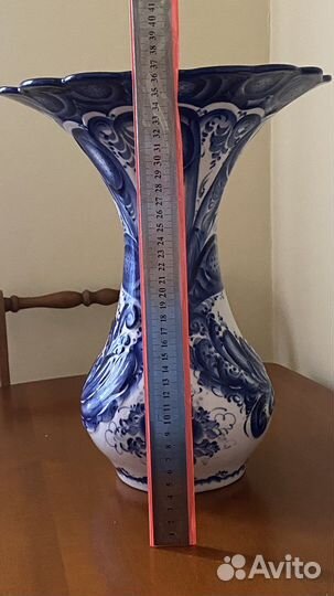 Ваза настольная Жар-птица Гжель