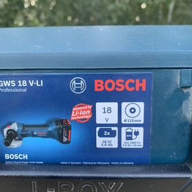 Ушм болгарка bosch 115 аккумкляторная 18V