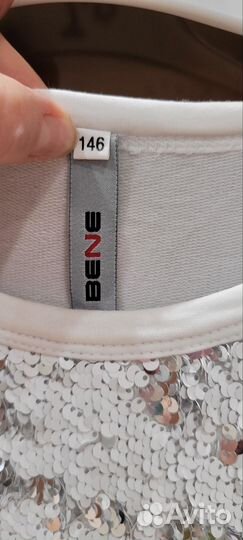 Платье для девочки с паетками 146