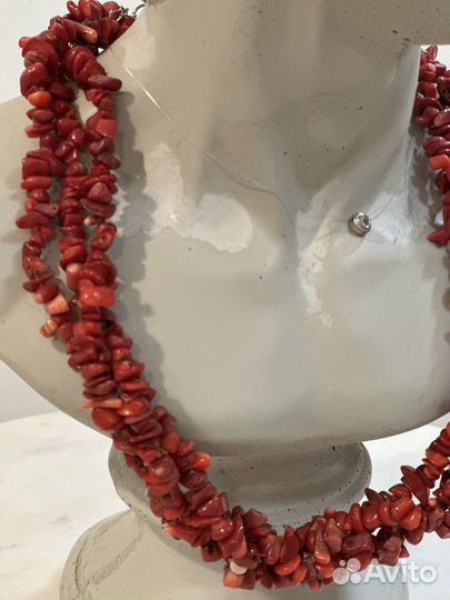 Бусы ССР коралл