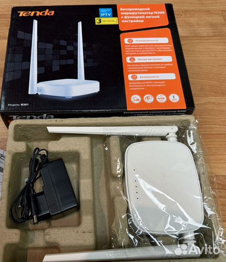 Роутер Tenda N301 (новый)