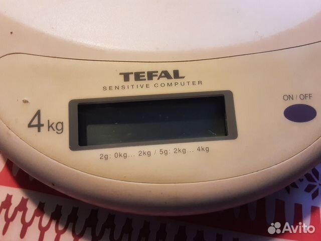 Весы Tefal электронные до 4 кг. Сделаны во Франции