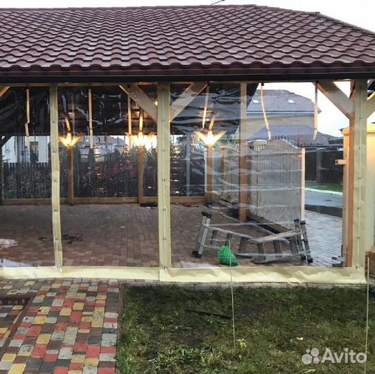 Мягкие окна для беседки