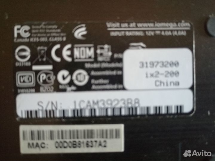 Сетевое хранилище Iomega StorCenter ix2-200 4 тв