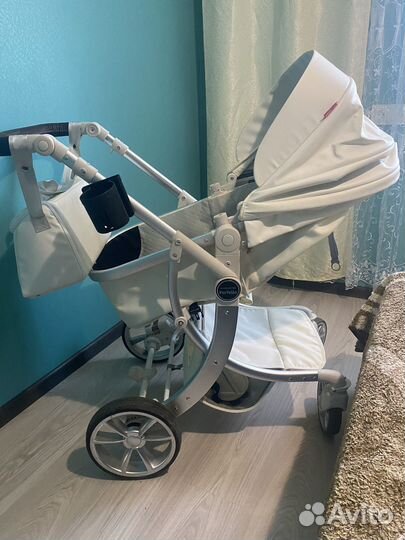 Коляска 2 в 1 эко кожа