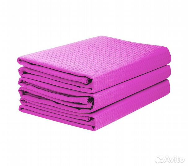 Комплектполотенецвафельныхhomeone80х150(3шт),фукси