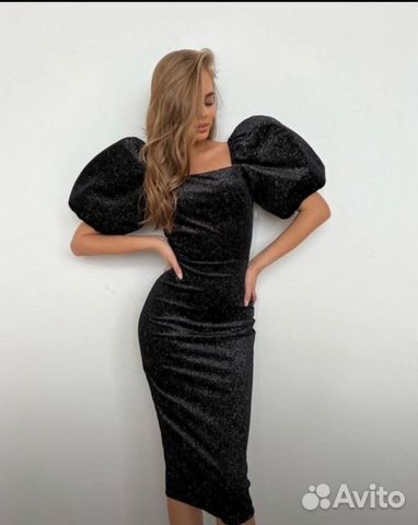 Платье savori чёрное (люрекс)