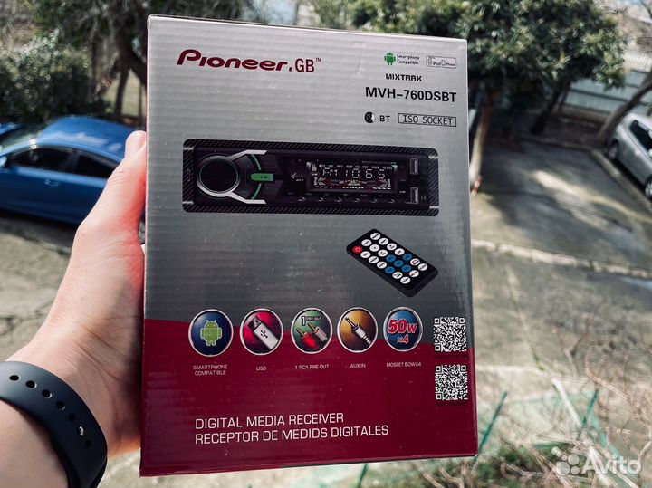 Магнитола Pioneer MVH-760dsbt (новая)