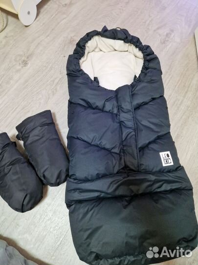 Зимний конверт в коляску leokid